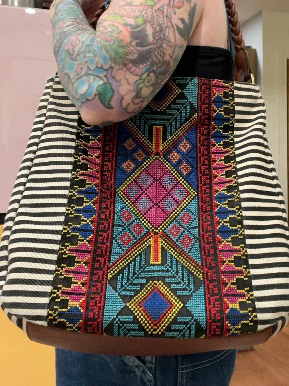 MMS Tapestry festival carry on hobo bag